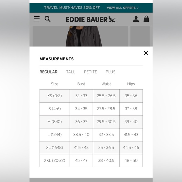 Eddie Bauer Girl on the Go gray coat with detachable hood and lining. Size 3XL - Picture 15 of 15